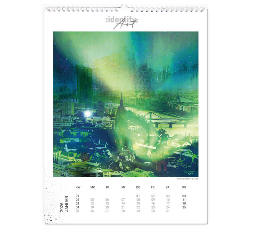 Der Kunstkalender von Frankfurt im Jahr 2026 - das Januarmotiv