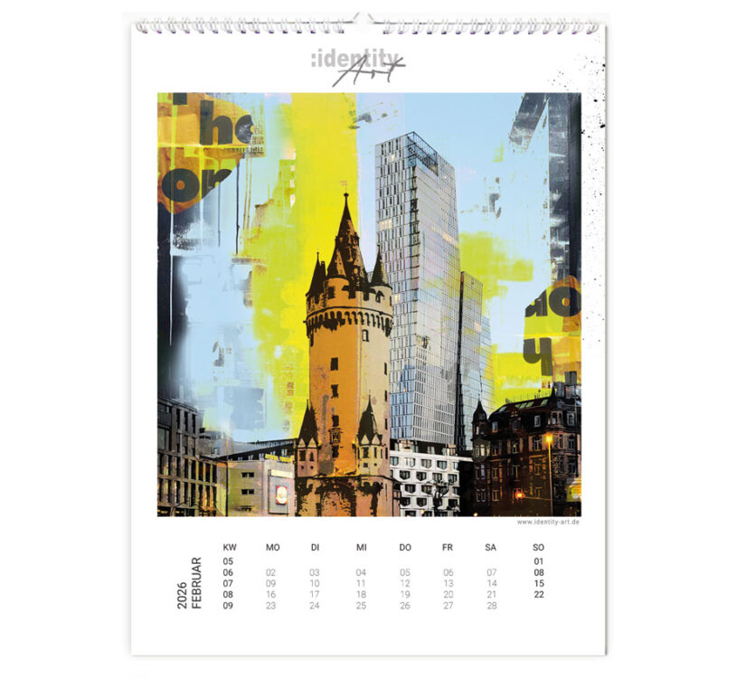 Der Kunstkalender von Frankfurt im Jahr 2026 - der Februar