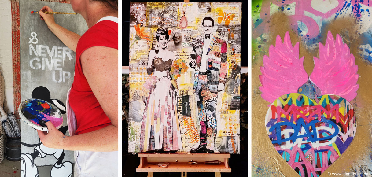 Kunstreise: Collagen zu gestalten, verleiht kreative Flügel